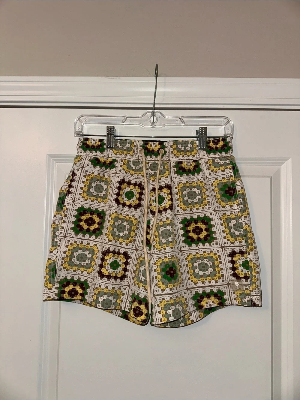 Malibu by Drill Clothing Co Crochet-Pattern Pull-On Men’s Swim Trunks
